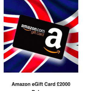 Amazon eGift Card 2000GBP Balance