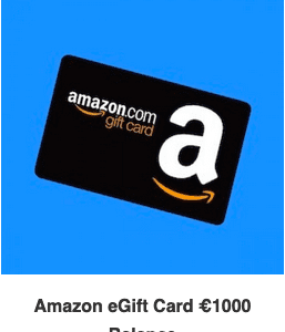 Amazon eGiftCard 1000eur Balance