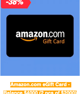 Amazon eGift Card for 2000usd Balance