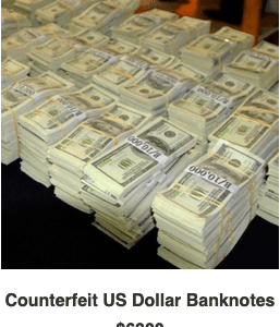 Counterfeit US Dollar Banknotes 6000Usd