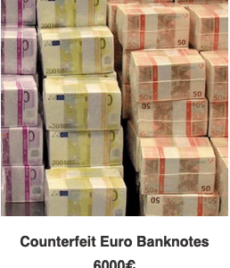 Counterfeit 6000Euro Banknotes