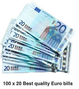 100 x 20 Best quality Euro bills