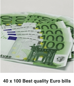 40 x 100 Best Quality Euro Bills