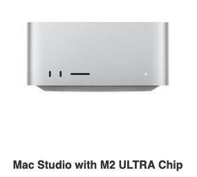 Mac Studio with M2 ULTRA Chip