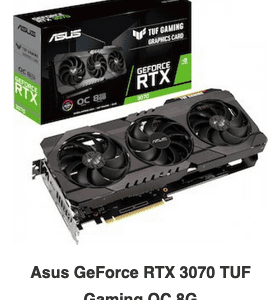 Asus GeForce RTX 3070 TUF Gaming OC 8G